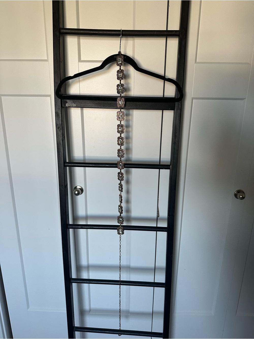 Express Gold Belt with Clear Crystal Accents